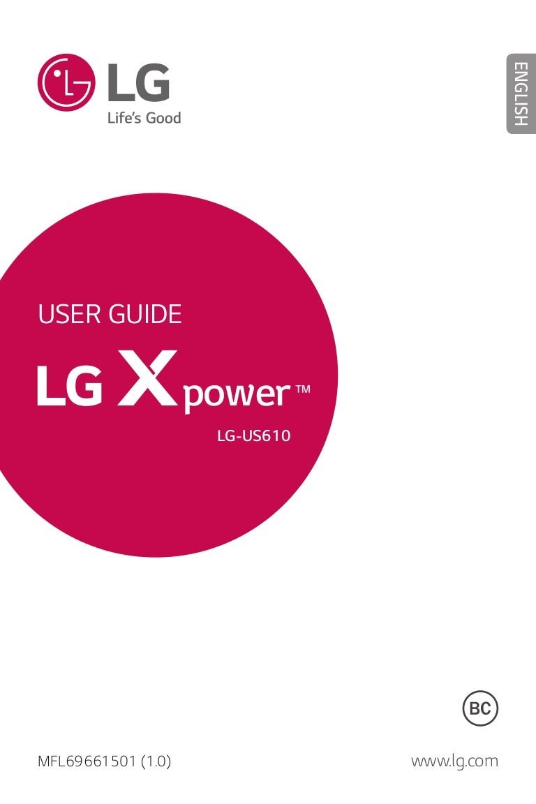 LG X power Manual / User Guide