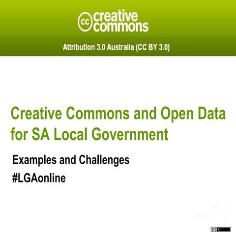 Lgaonline Creative Commons for SA local Government