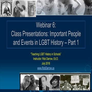 LGBT History People and Events Part 1: Early History
