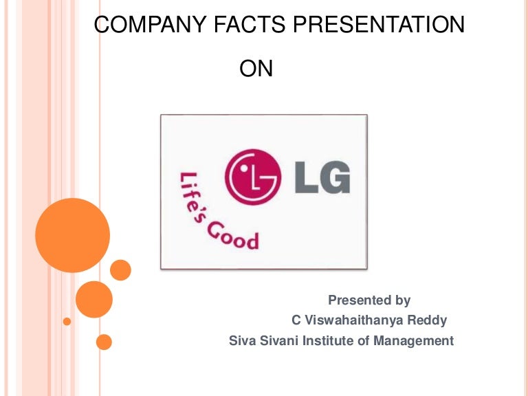 Lg company facts presentation