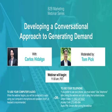 Lead Generation: Developing A Conversational Approach