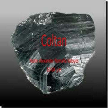 El coltan | PPTX