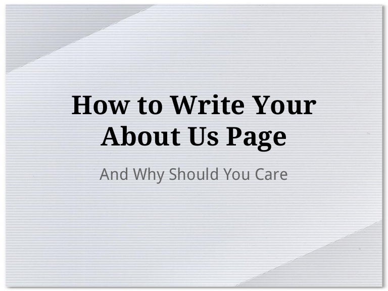 Simple effective about us examples - stepsTros