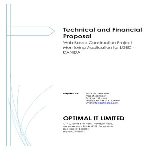 Web Application Technical & Financial Proposal