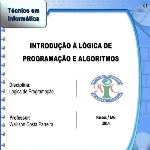 Lógica   parte 1 - Introdução