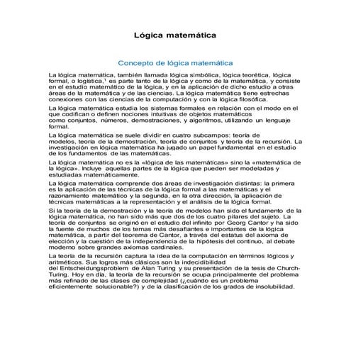 Lógica matemática maicol