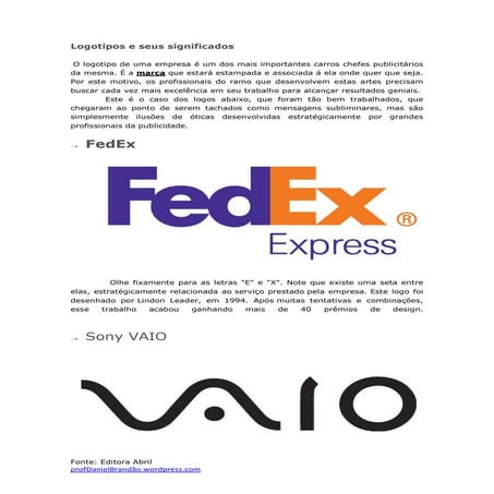 Logotipos e seus significados