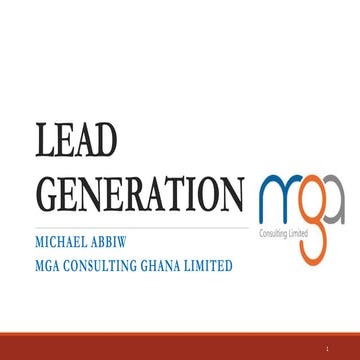LEAD GENERATION