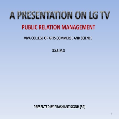 Lg tv ppt