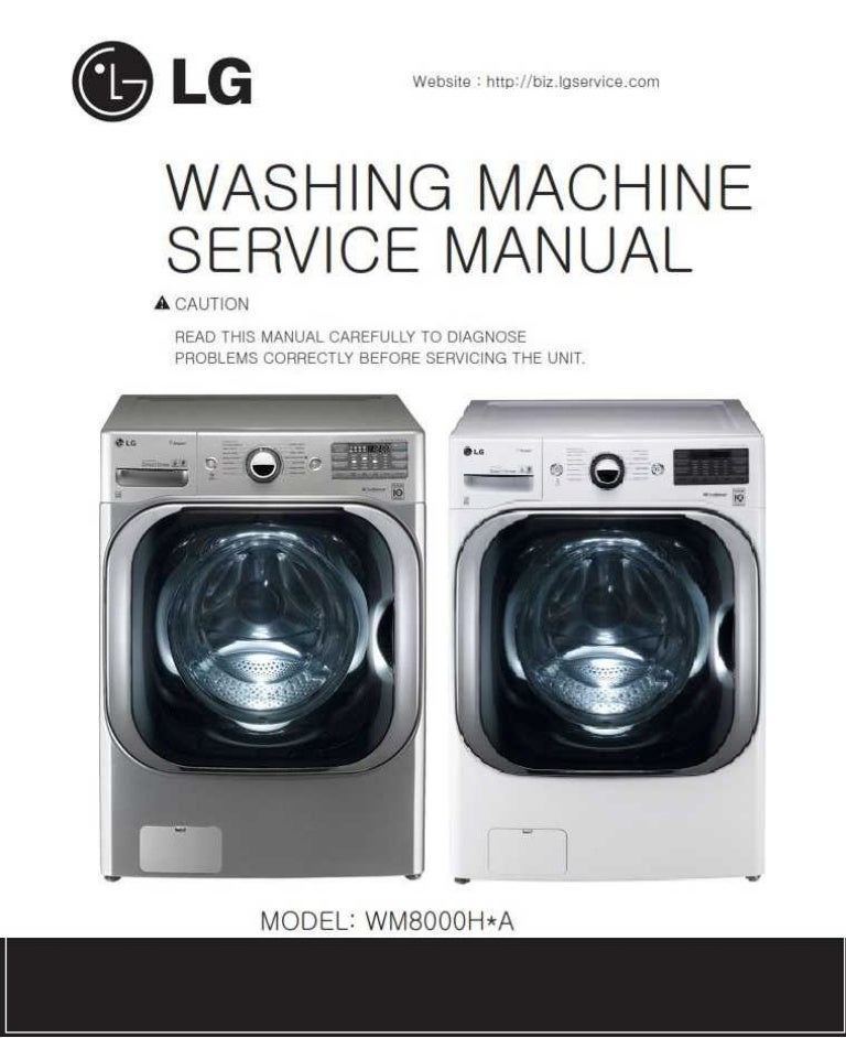 LG WM8000HVA WM8000HWA Front Load Washer Service Manual