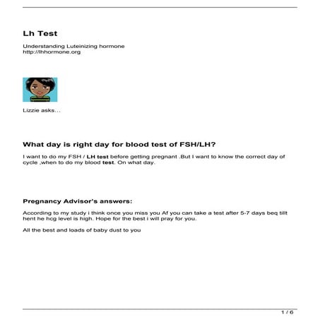 Follicle Stimulating Hormone(FSH) | PDF