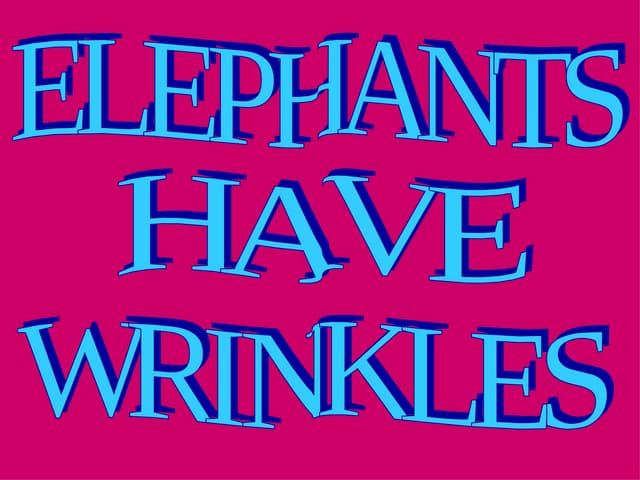 Lh2 a elephants have wrinkles