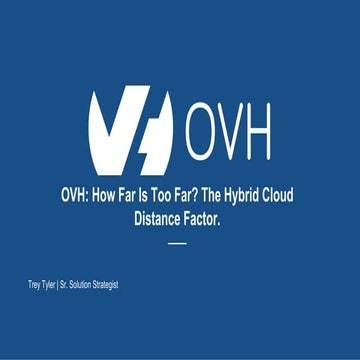 Introducing OVHcloud Enterprise Cloud Databases | PDF