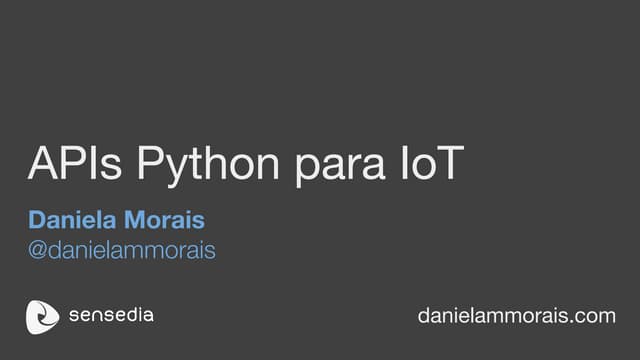 APIs Python para IoT