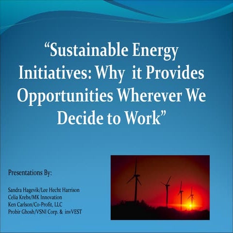 LHH Renewable Energy Presentation041609