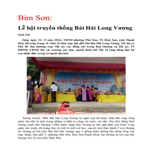 Lễ hội Bát Hải Long vương