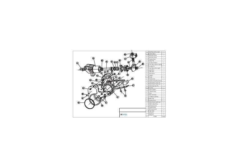 LHJ exploded diagram(low clearance hydraulic torque wrench)