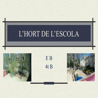 L’hort de l’escola  eb