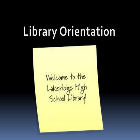 Lhs library orientation