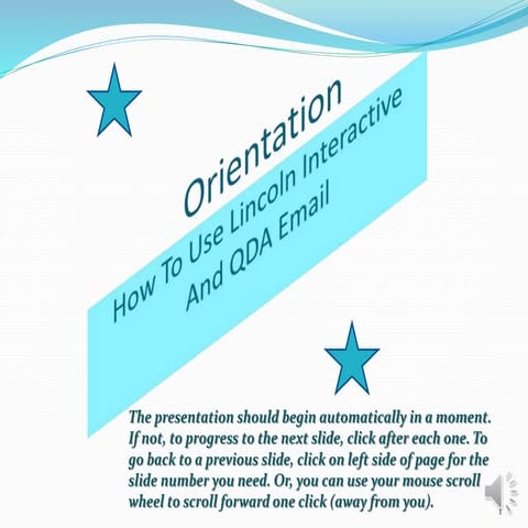 Lincoln Interactive Orientation