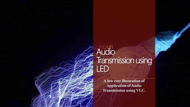 Audio Transmission using LED