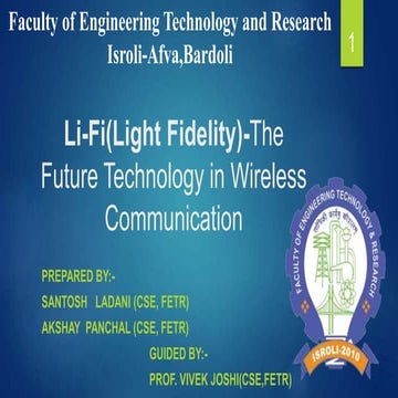 Li fi(light fidelity)-the future technology in wireless