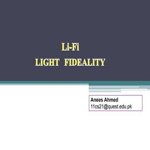 Li fi techechnolgy