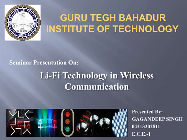 Li fi technology seminar-2014