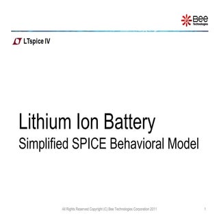 Simple mode of Li-ion battery (LTsp...