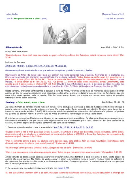 Busque o Senhor e viva!_Lição original com textos_522013