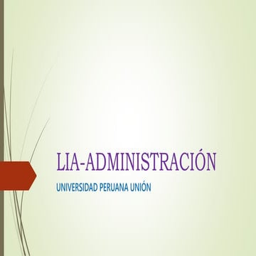 Lia administración