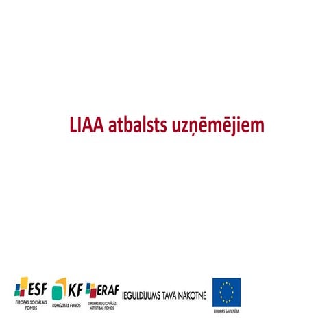 Latvijas Investīciju un attīstības aģentūras pakalpojumi uzņēmējiem