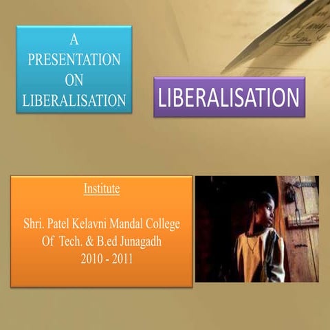 Liaberalisation ppt | PPTX