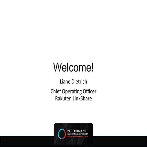 Liane Dietrich Opening Remarks at PMI NYC