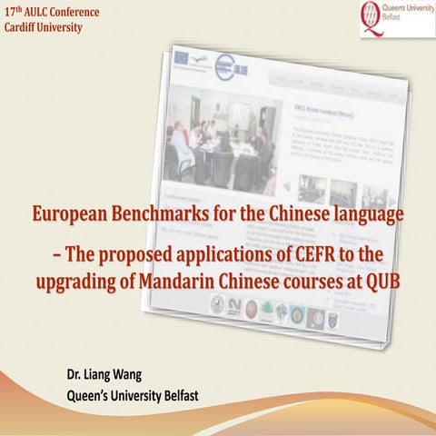European Benchmarks for the Chinese Languages - the Application of CEFR to th...