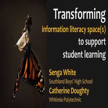 Information Literacy Spaces Project LIANZA