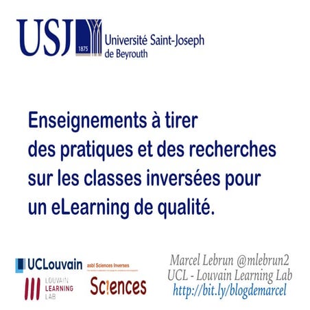 Enseignements à tirer  des pratiques et des recherches sur les classes invers...