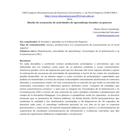 Libedinsky marta alicia  CIDU Rosario 2014 texto completo 22.4.2014