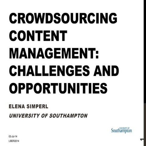 Crowdsourcing for research libraries