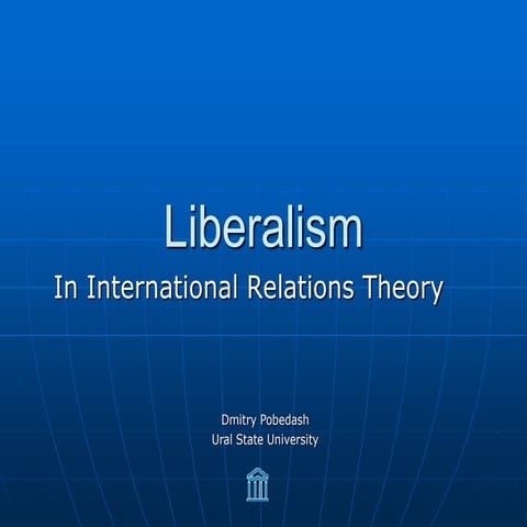 liberalism in international relations for punjab university