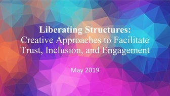Liberating structures Williams/Colby