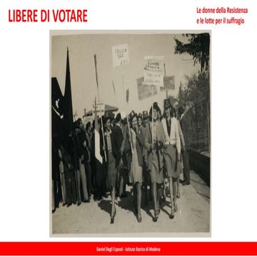 Libere di votare. La Resistenza delle donne e le lotte per il suffragio ...