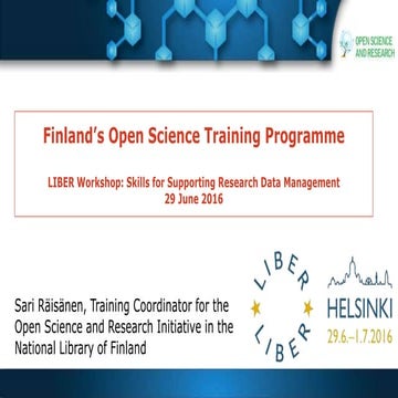 Finland's Open Science Training Programme