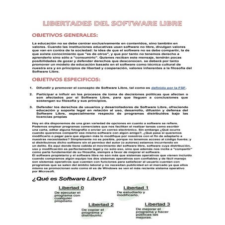Informe software libre | PDF