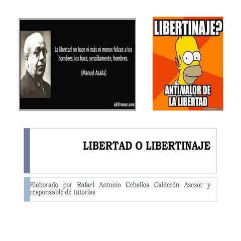Libertad o libertinaje