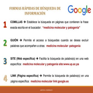 FORMAS PARA BUSCAR INFORMACIÓN