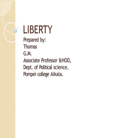 Presentation On Liberty | PPTX