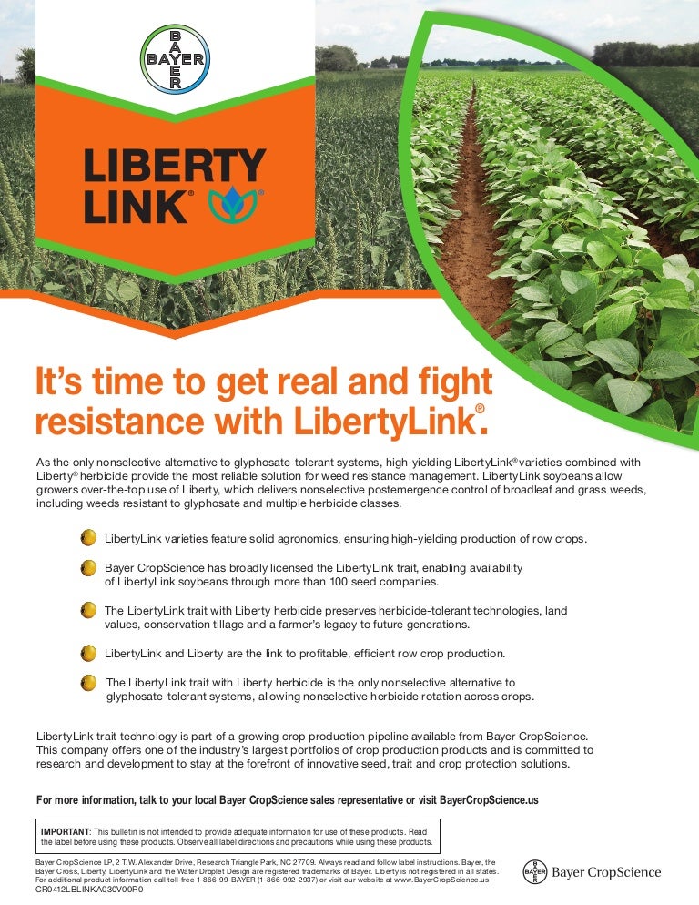 LibertyLink Seed Trait Soybean Product Guide 2013
