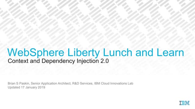 Context and Dependency Injection 2.0