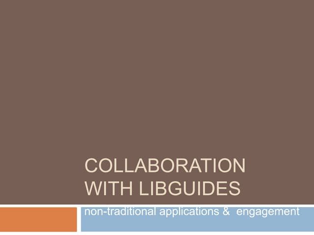 Lib guidepresentation